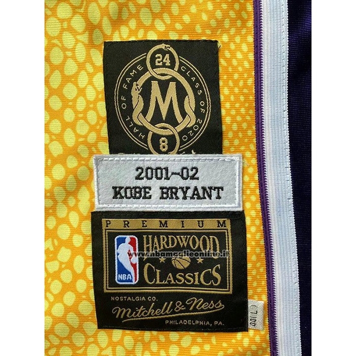 Maglia Los Angeles Lakers Kobe Bryant #8 Home Mitchell & Ness Or